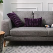 Purple and gray throw hot sale pillows